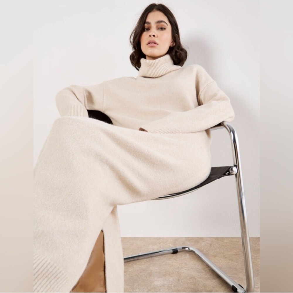 APRICOT - Roll Neck Jumper Maxi Dress